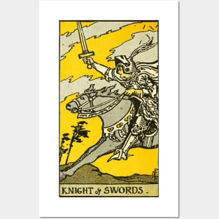 Tarot Card Knight And Swords Posters and Art